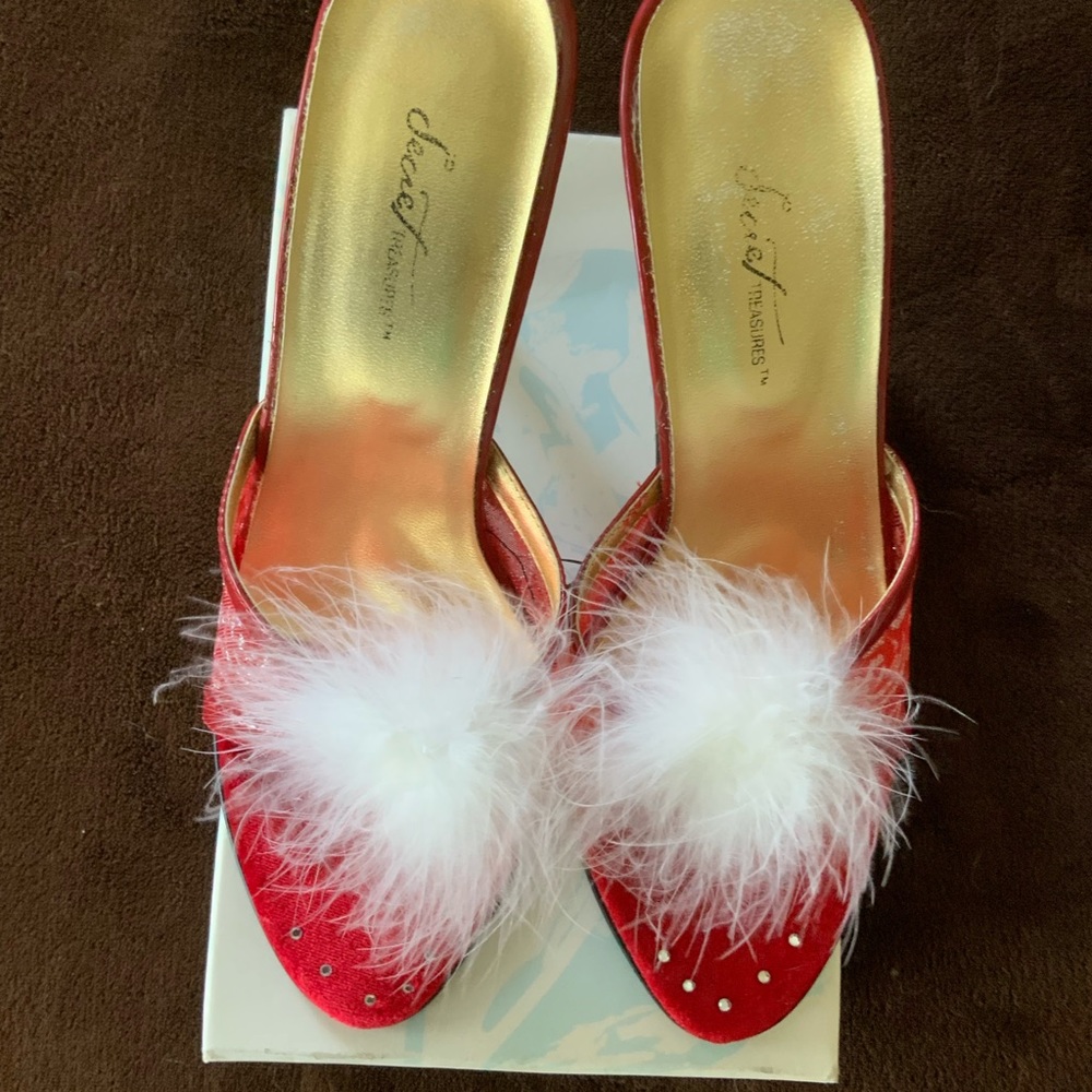 Secret Treasures mule slippers with mohair